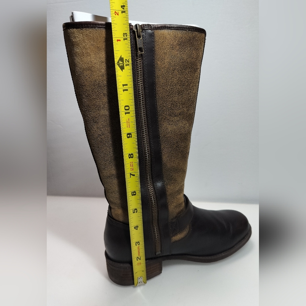 UGG Australia Chancery Water Resistant Shearling Lines Brown Leather Boots S 7.5 - Picture 12 of 16